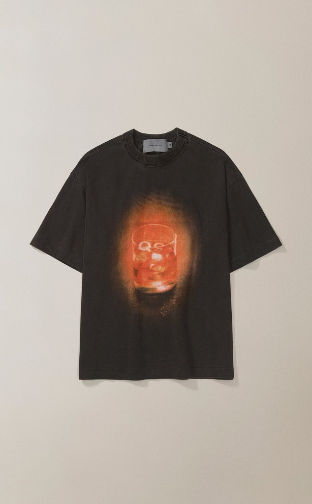 CAMISETA QC NEGRONI BOXY STONED PRETO