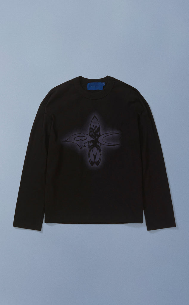 CAMISETA QC ARTHROPODS BOXY ML PRETO