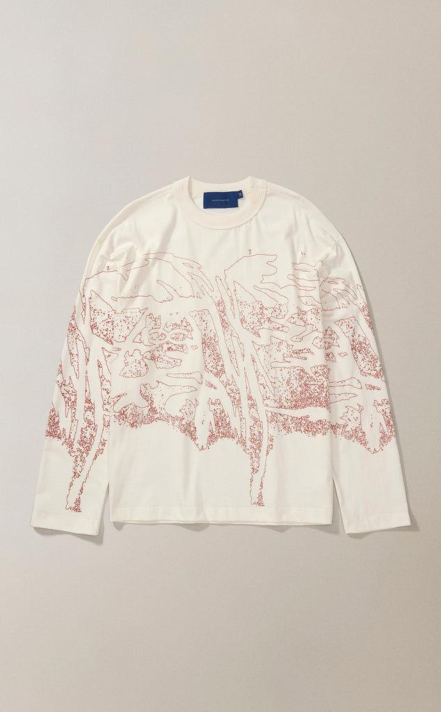 CAMISETA QC TRAMA BOXY ML OFF WHITE