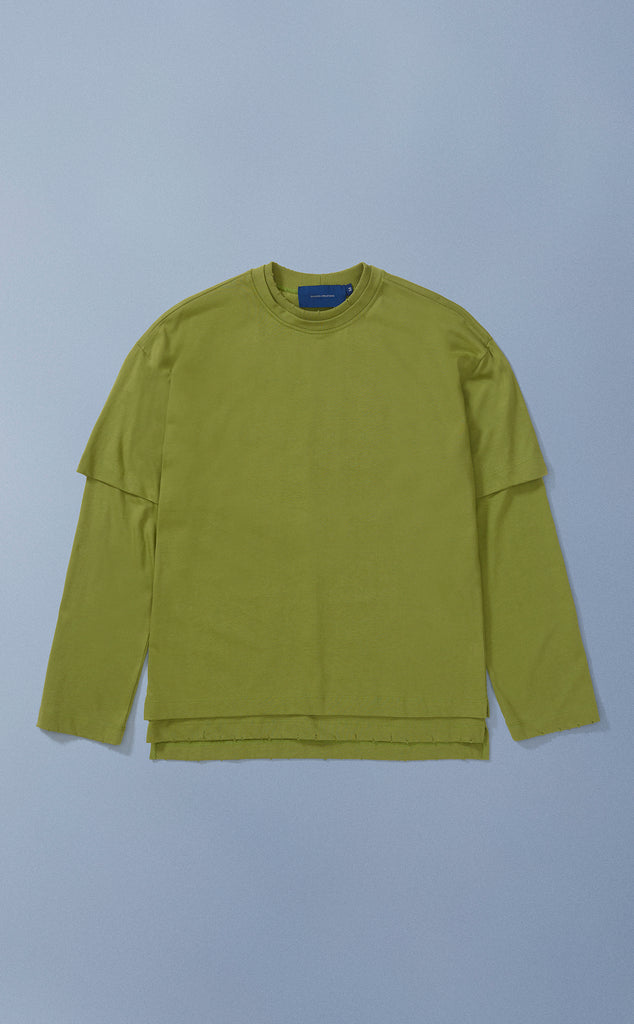 CAMISETA QC DOUBLE TEE BOXY ML VERDE