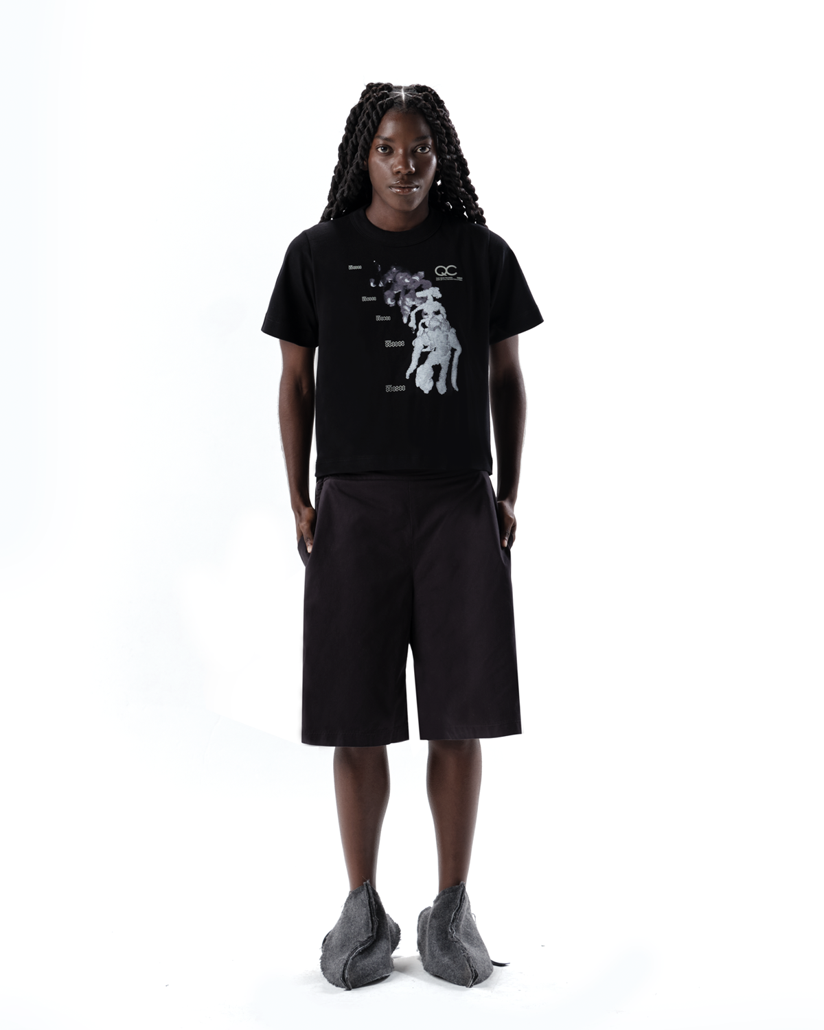 FOAM LIF BLACK  BABY TEE