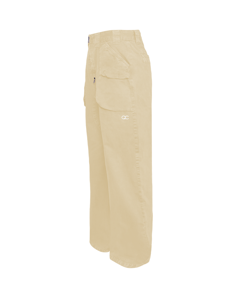 RODES DOUBLE-ZIP YELLOW TROUSERS