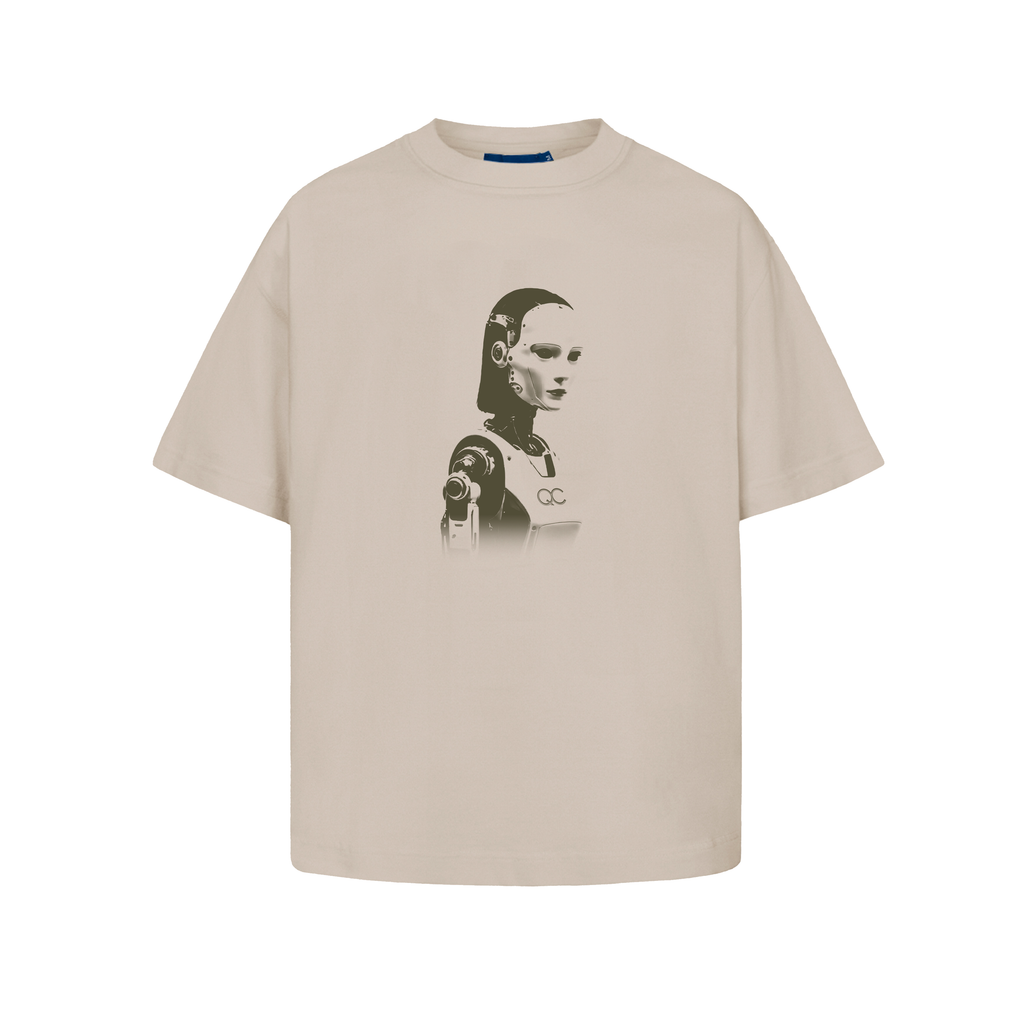 CAMISETA QC EX MACHINA BOXY - BEGE